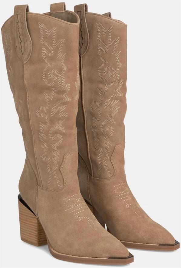 Alma en Pena Leren cowboy laarzen met borduursel Brown Dames - Foto 2