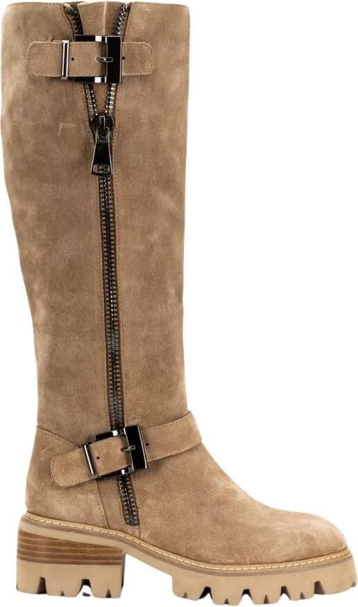 Alma en Pena Leren enkellaarzen met ronde neus Brown Dames - Foto 2