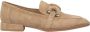 Alma en Pena Metalen Detail Vierkante Neus Mocassin Brown Dames - Thumbnail 1