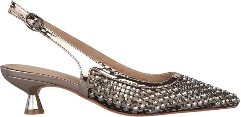 Alma EN Pena Metallic Effect Mesh Slingback Shoe