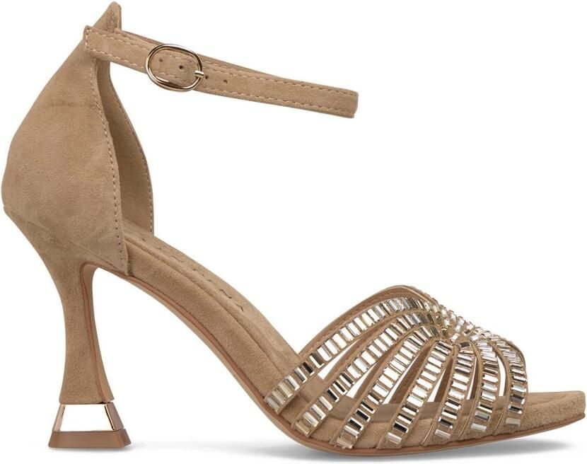 ALMA EN PENA Metallic Mesh Hak Sandalen