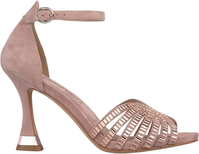 ALMA EN PENA Metallic Mesh Heel Sandal