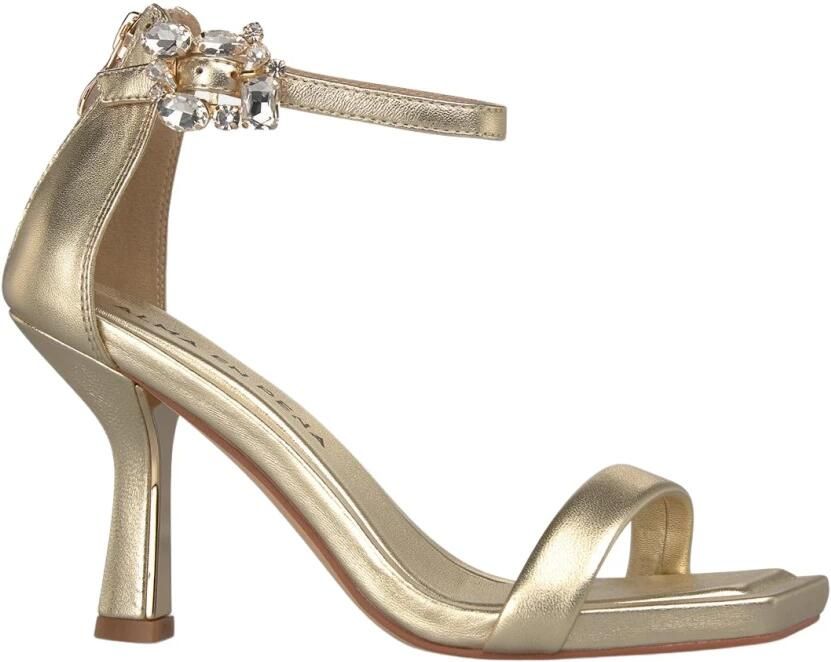 Alma EN Pena Metallic Strap Heel Sandal