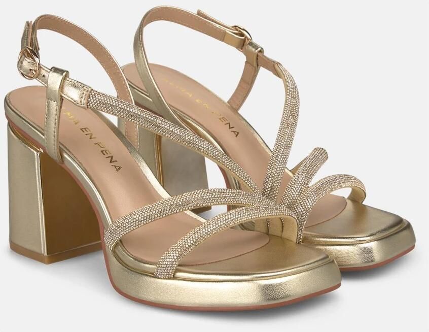 Alma EN Pena Metallic Strappy Sandal - Foto 2