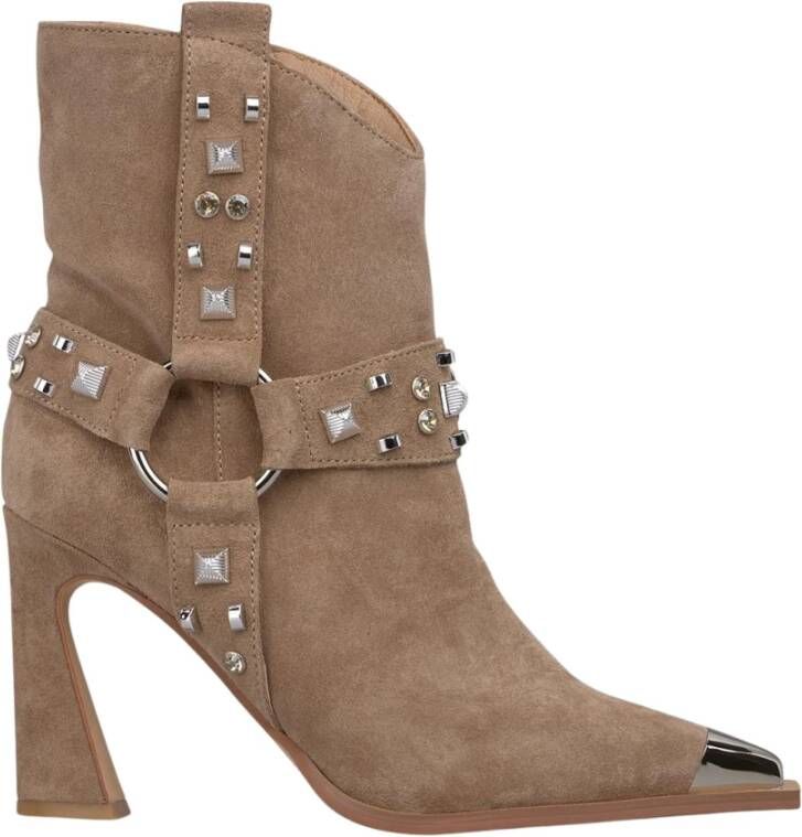Alma EN Pena Metallic studded bootie