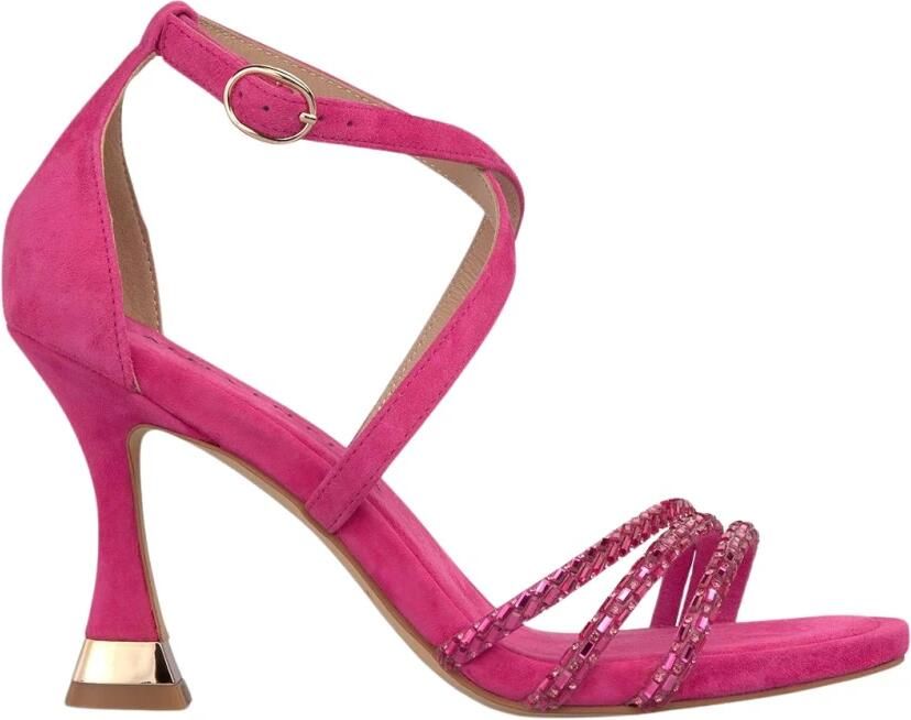 ALMA EN PENA Metallic Transfer Strap Heel Sandal
