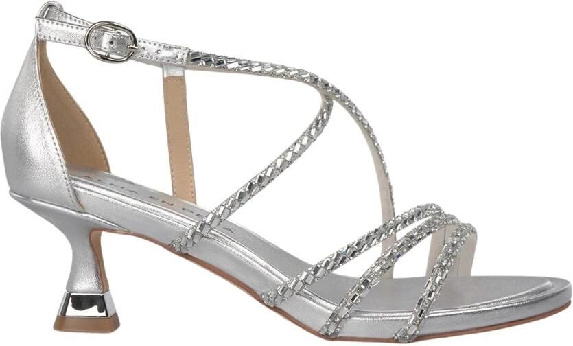 ALMA EN PENA Metallic Transfer Strap Heel Sandal
