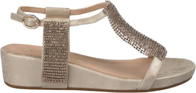 Alma EN Pena Net sandaal strass sleehak