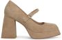 Alma en Pena Plateauhak schoen met gesp Brown Dames - Thumbnail 1