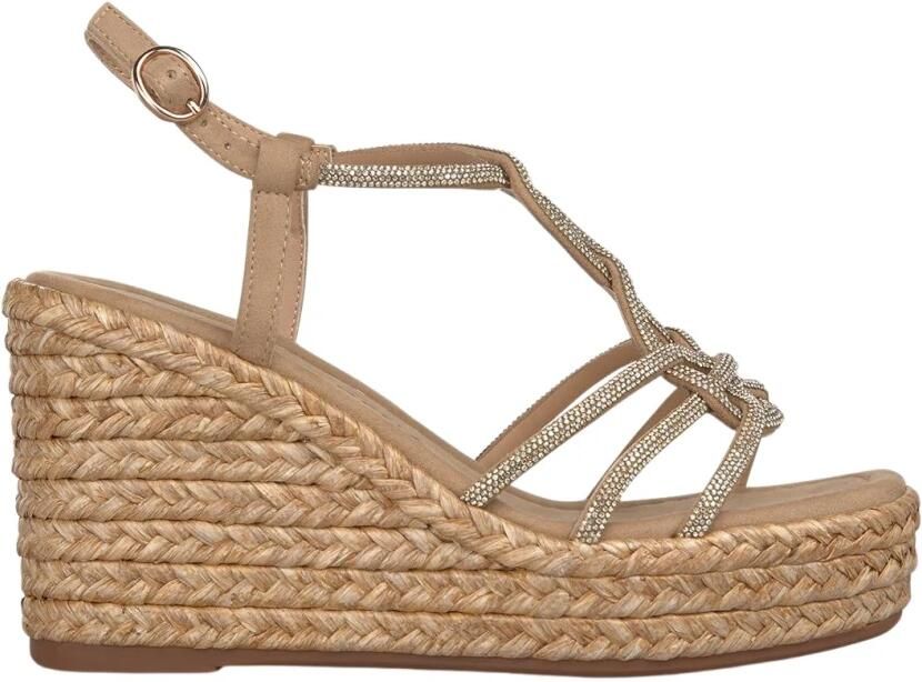 Alma EN Pena Platform Sandal met Gekruiste Bandjes