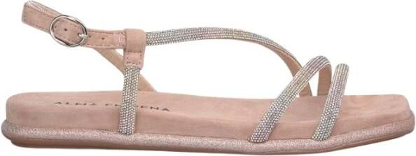 Alma EN Pena Platte glitter sandaal