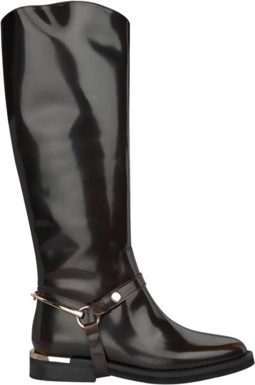 Alma EN Pena Platte laars met metalen details