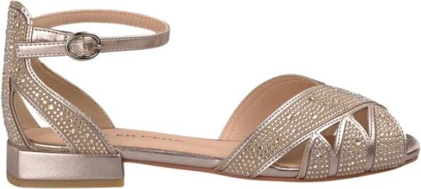 Alma EN Pena Platte sandaal met strass opening