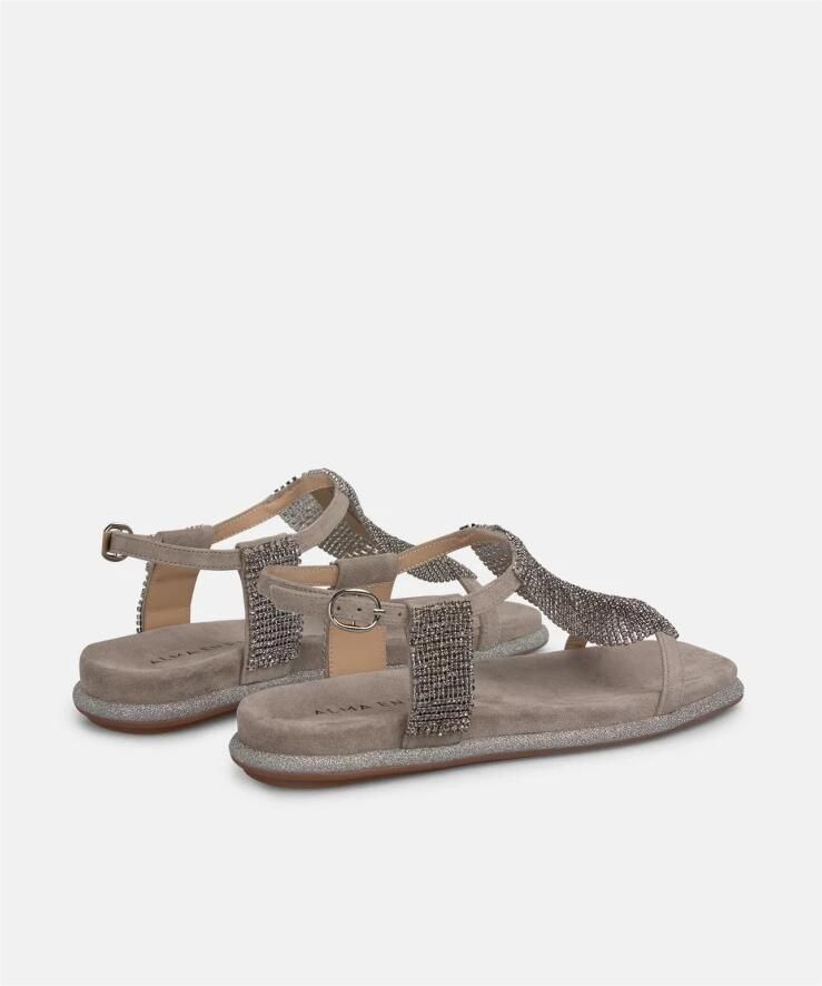 Alma EN Pena Platte sandaal strass net