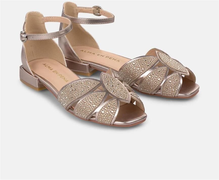 Alma EN Pena Platte sandaal strass opening