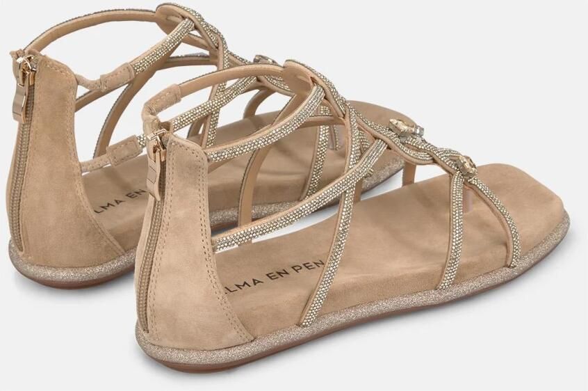 Alma EN Pena Platte sandaal verstrengelde banden