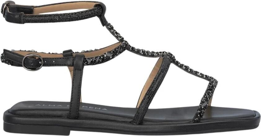 Alma EN Pena Platte sandalen met dubbele band