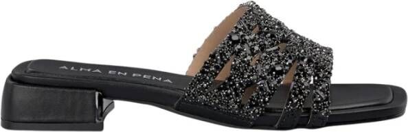 Alma EN Pena Platte sandalen met strass