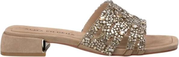 Alma EN Pena Platte sandalen met strass