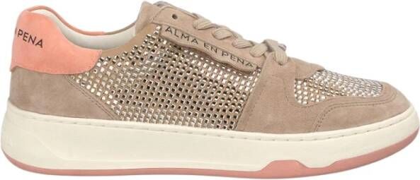 Alma EN Pena Platte sneaker met glitter