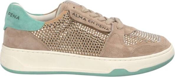 Alma EN Pena Platte sneaker met glitter