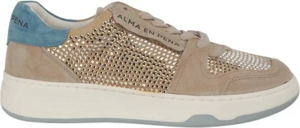 Alma EN Pena Platte sneaker met glitter