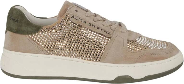Alma EN Pena Platte sneaker met glitter