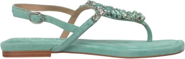 Alma EN Pena Platte teensandaal met strass