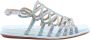 Alma en Pena Heldere Blauwe Sandalen Elegant Comfortabel Multicolor Dames - Thumbnail 6