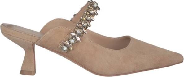 Alma en Pena Puntige Neus Hak Schoen Beige Dames