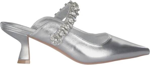 Alma en Pena Puntige Neus Hak Schoen Gesp Sluiting Gray Dames