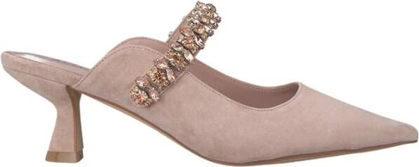 Alma en Pena Puntige Neus Hak Schoen Gesp Sluiting Pink Dames