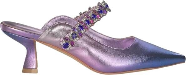 Alma en Pena Puntige Neus Hak Schoen Purple Dames