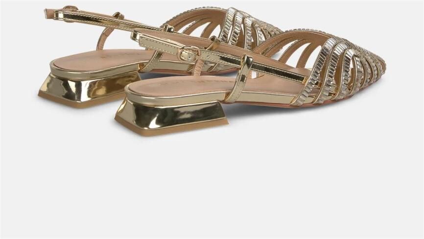 Alma EN Pena Rhinestone cage sandals