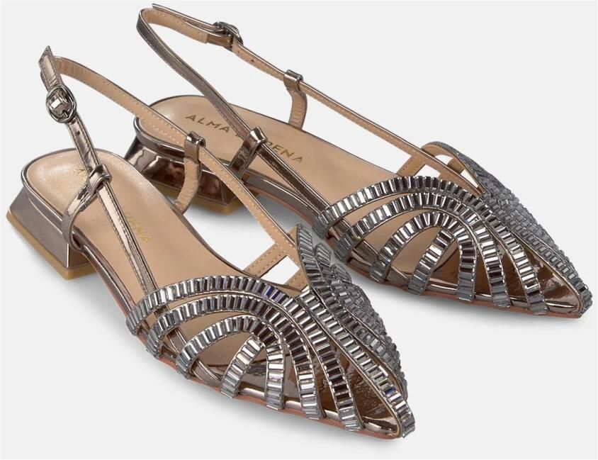 Alma EN Pena Rhinestone cage sandals