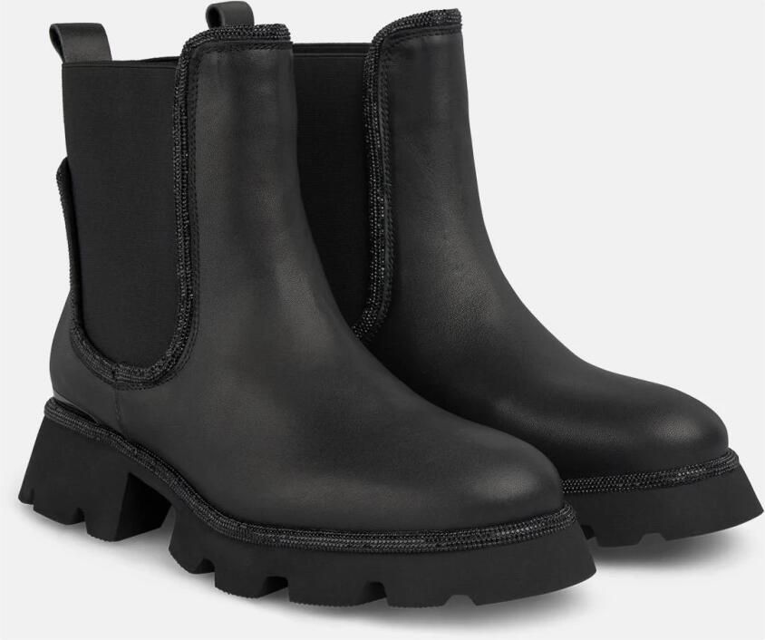 ALMA EN PENA Rhinestone track bootie