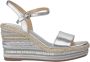 Alma en Pena Rhinestone Wedge Sandaal met Gevlochten Detail Gray Dames - Thumbnail 10