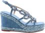 Alma en Pena Heldere Blauwe Sandalen Elegant Comfortabel Multicolor Dames - Thumbnail 27