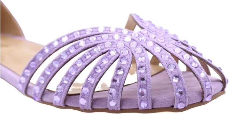 Alma en Pena Zomer Platte Sandalen Purple Dames - Foto 7