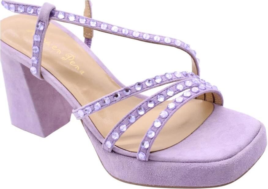 Alma en Pena Zomer Platte Sandalen Purple Dames - Foto 5