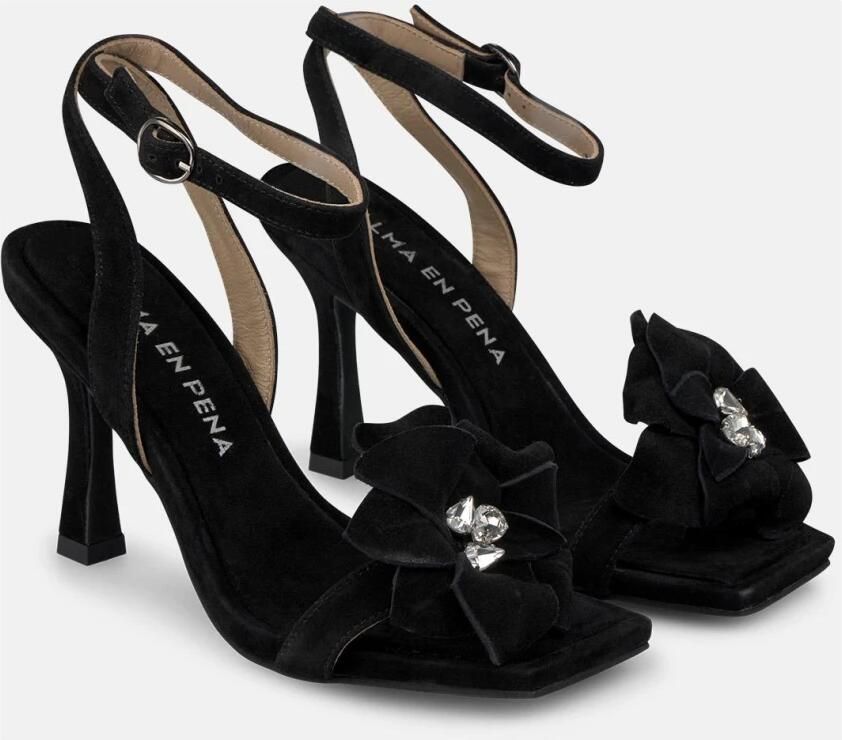 Alma EN Pena Sandaal met hak en bloem