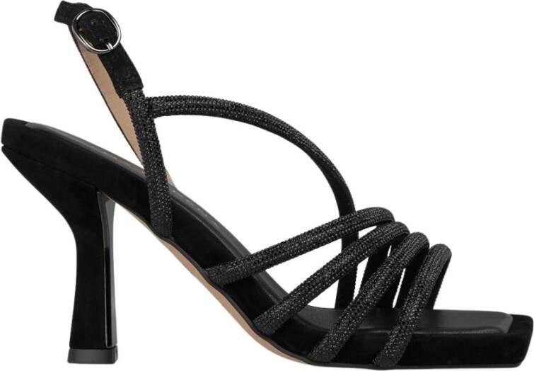 Alma EN Pena Sandaal met hak en kraaldetail