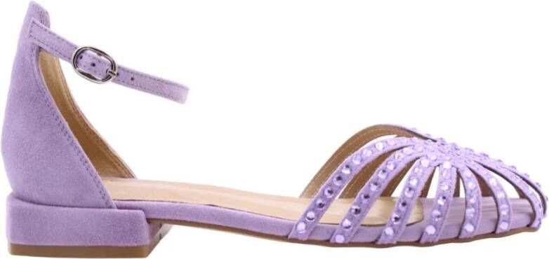 Alma en Pena Zomer Platte Sandalen Purple Dames - Foto 8