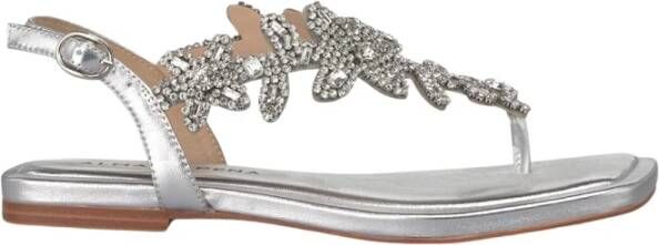 Alma EN Pena Sandaal versierd met strass-bloe