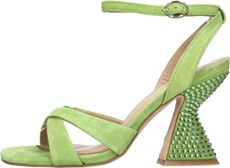 Alma en Pena Steen Hak Sandaal Green Dames