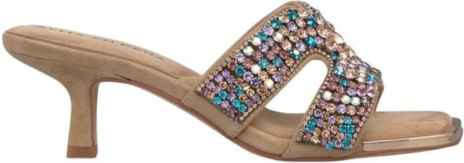 ALMA EN PENA Sandalen met dubbele band en strass