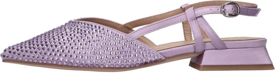 Alma EN Pena Satijnen Slingback Ballerina's met Strass