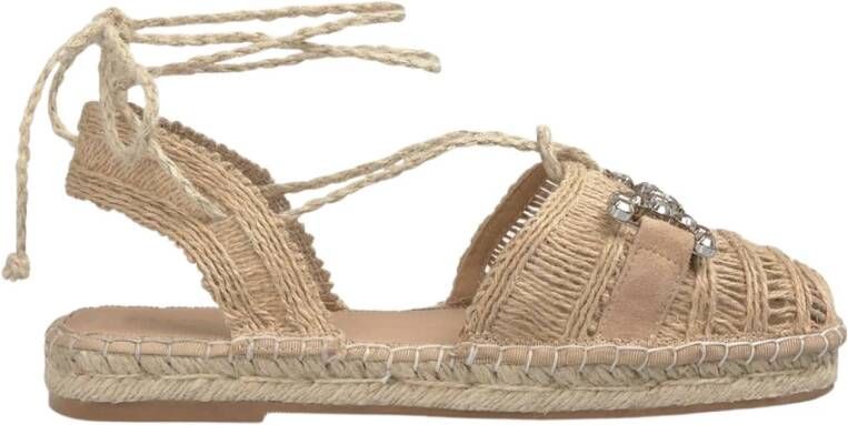 Alma EN Pena Slingback espadrilles met veters