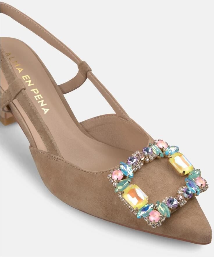 ALMA EN PENA Slingback Met Detail Aan De Voorkant - Foto 3