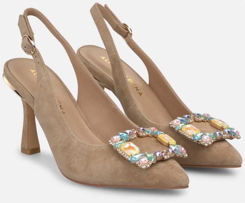 ALMA EN PENA Slingback Pump met Multicolor Strass Gesp - Foto 2